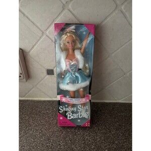 Vintage 1995 Skating Star Barbie NEW IN BOX Smoke free